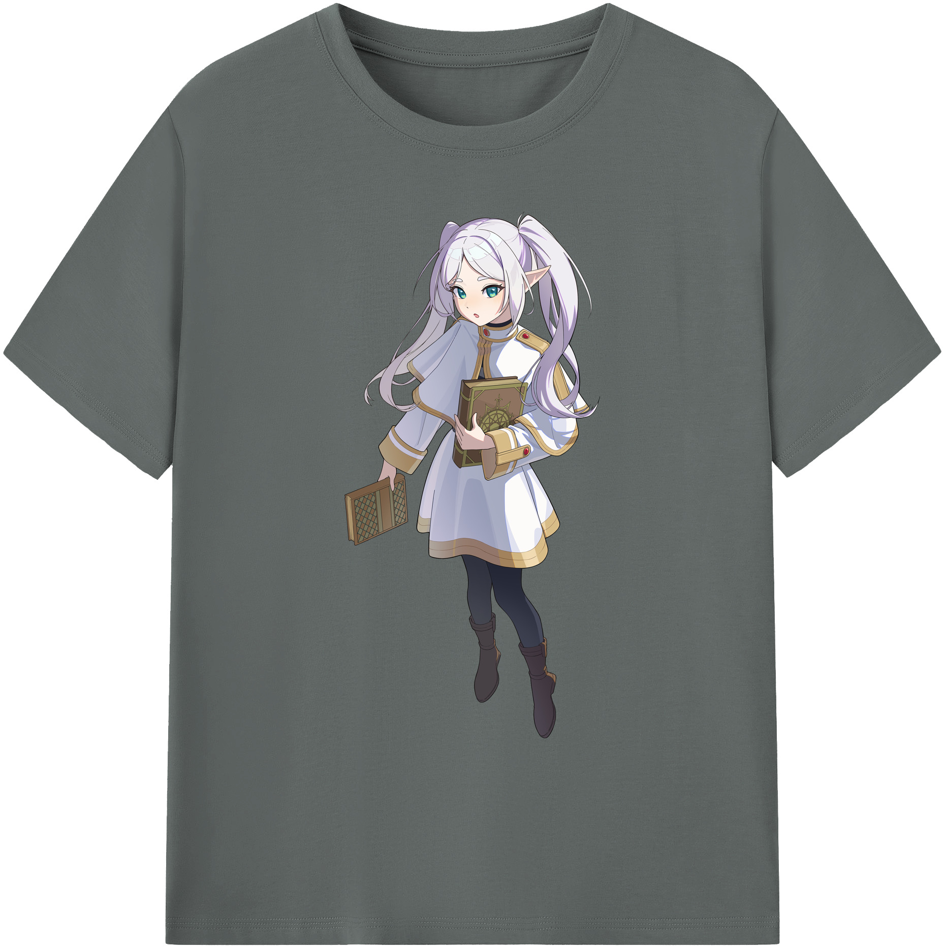 （画像用） 葬送のフリーレン Frieren 綿100％ メンズ半袖Tシャツ｜肌触りやわらか＆通気性